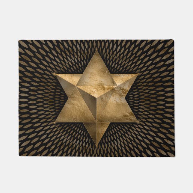 Gold Merkabah Doormat (Front)