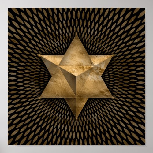 Gold Merkabah Poster