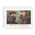 Gold merry christmas red and green plaid photo