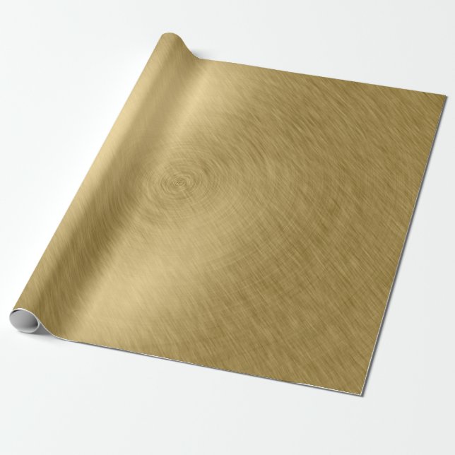 Gold metal brushed background or textureabstract,a wrapping paper (Unrolled)
