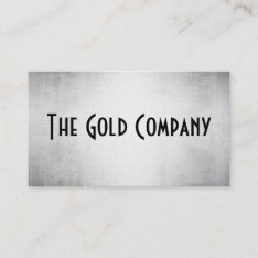 Gold Metal Business Cards at Zazzle