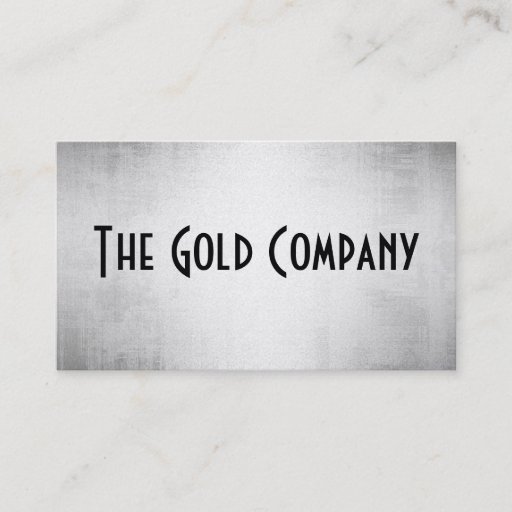 Customizable Gold Metal Business Cards