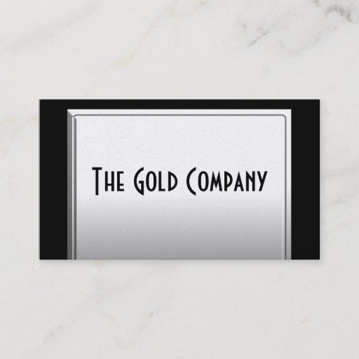Customizable Gold Metal Business Cards
