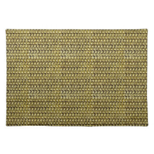 Gold Metal Chain Mail Metallic Medieval Armor Placemat