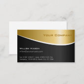 Gold Metal Effect Professional Business Card (Front/Back)