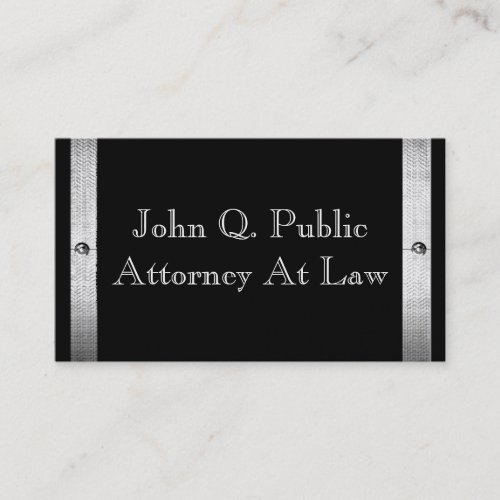 Gold Metal Frame Border Business Cards