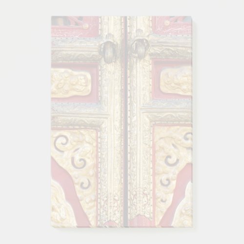 Gold Metal Lace on Door Post_it Notes