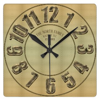 Gold Metal Large Number w/Name