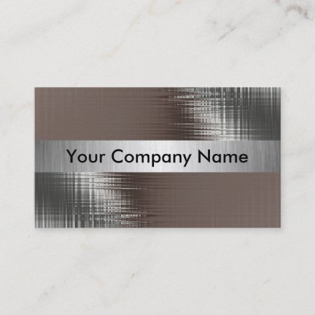 Gold Metal Look Business Cards With Class