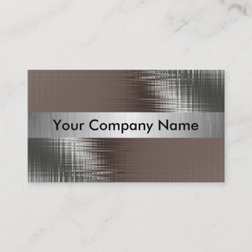 Customizable Gold Metal Look Business Cards With Class
