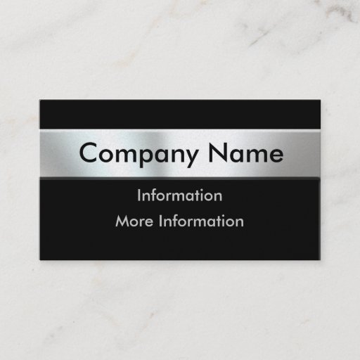 Customizable Gold Metal Look Nameplate Business Cards
