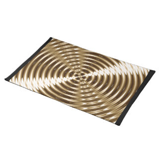 Gold Metal Spiral Placemat