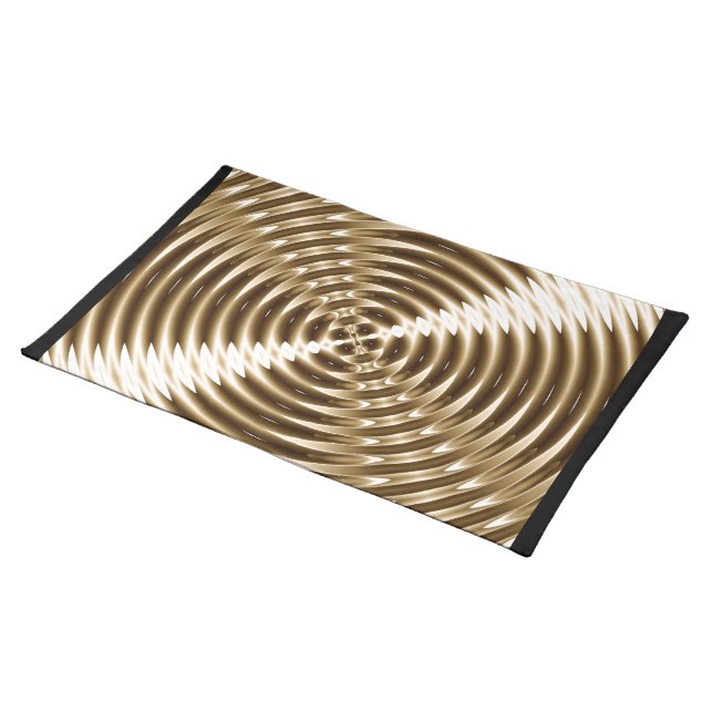 Gold Metal Spiral Placemat (On Table)