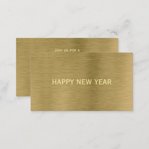 Gold Metal Texture New Years Eve Party Ticket