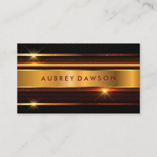 Gold Metallic Abstract Background Business Card