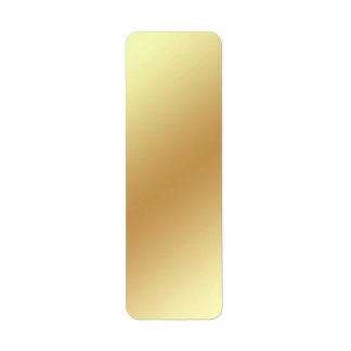 Gold Metallic address return label