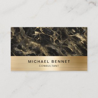 Gold Metallic Black Marble Consultant