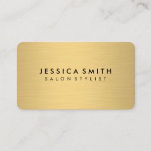Gold Metallic Brushed Background Business Card