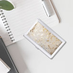 Gold Metallic Cowhide Print | Luxurious Business Card Case<br><div class="desc">Faux Fur,  Cowhide and Leather–Fabrics patterned after animal skin or fur.</div>