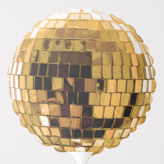Gold Metallic Disco Ball Balloon