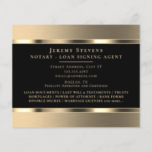 Gold metallic elegant flyer