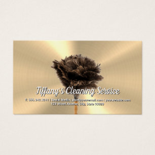 Gold Metallic Feather Duster House Cleaning