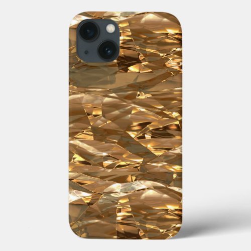 Gold Metallic Foil_effect iPhone 13 Case