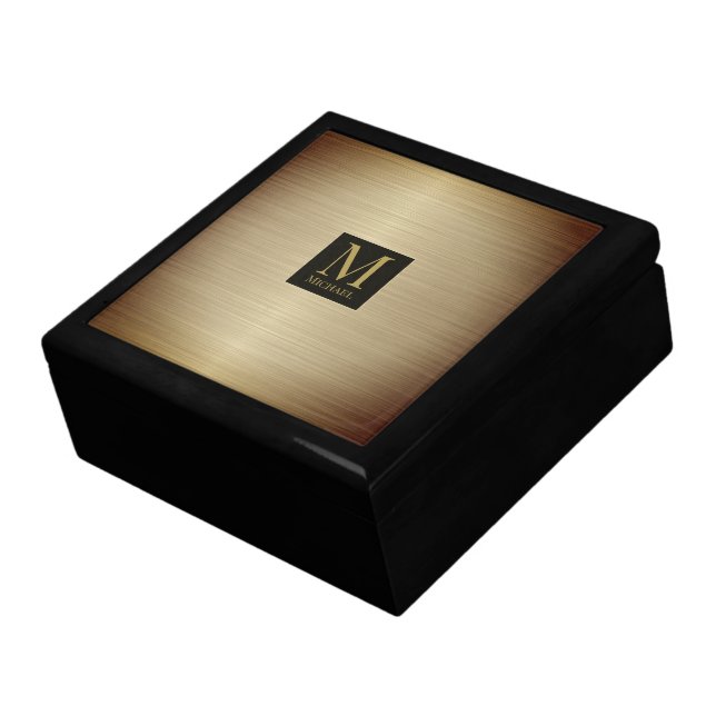 Gold Metallic Gift Box (Side)