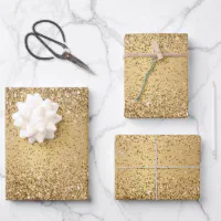 Hammered Gold Wrapping Paper