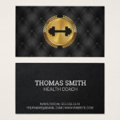 Gold Metallic Leaf Seal | Upholstery | Dumbbell (Front & Back)