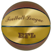 Gold Metallic Look Basketball