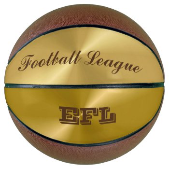 Gold Metallic Look Basketball by SIENNA98 at Zazzle