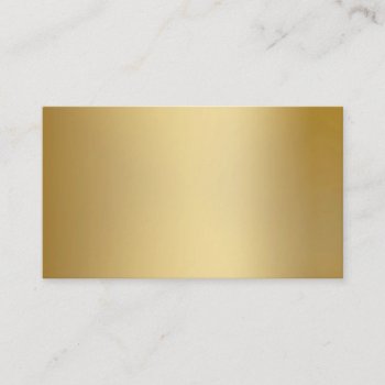 Gold Metallic Look Business Cards by MetalShop at Zazzle