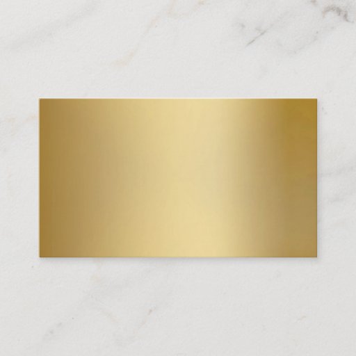 Customizable Gold Metallic Look Business Cards