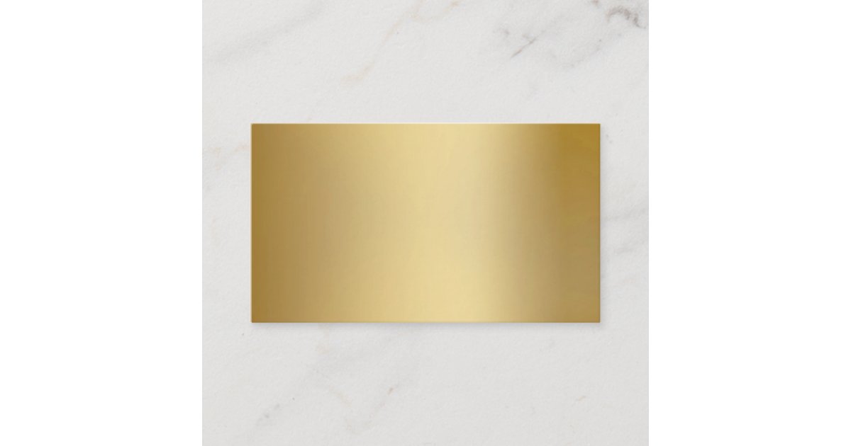 Gold Metallic Look Business Cards | Zazzle