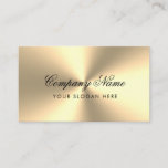 Gold metallic luxury business card template