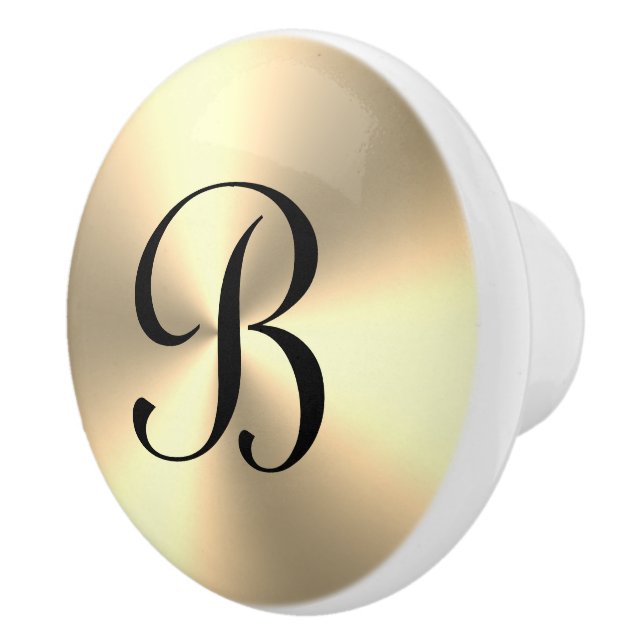 Gold metallic marble door and drawer pull knobs (Right)