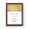 Gold Metallic Minimal Logo Award of Excellence 
