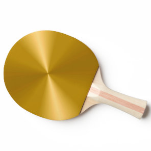Gold Metallic Ping Pong Paddle