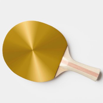 Gold Metallic Ping Pong Paddle by SIENNA98 at Zazzle