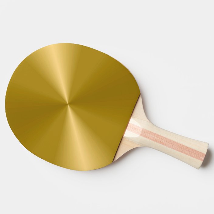 Gold Metallic Ping Pong Paddle Zazzle