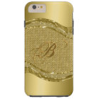 Gold Metallic Print With Diamonds Pattern