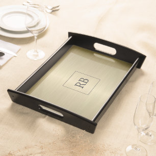 Gold Metallic Serving Tray