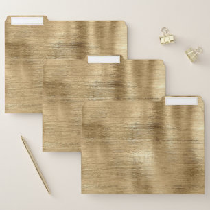 Gold metallic texture rustic shimmer stylish file folder