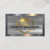 Metal Aluminum Silver Brushed | Semi Truck Pistons Business Card