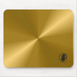 Gold  Metallic With Mouse Logo Gel Mousepad at Zazzle
