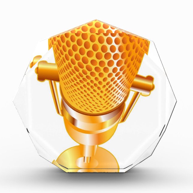 Gold Microphone Award (Front)