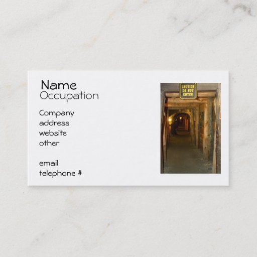 Customizable Gold Mine Business Cards