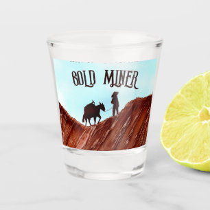 Gold Miner Shot Glass