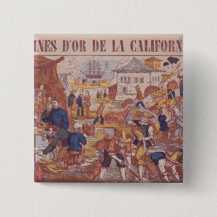 Gold Mines of California Pinback Button